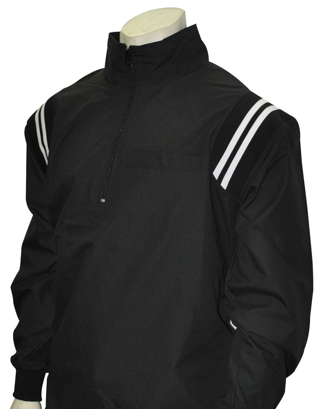 BBS322-Smitty Long Sleeve Microfiber Shell Pullover Jacket w/ Half Zipper w/ Open Bottom