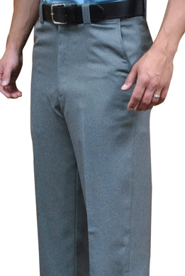 BBS381-Smitty Flat Front Combo Pants - Available in Heather Grey